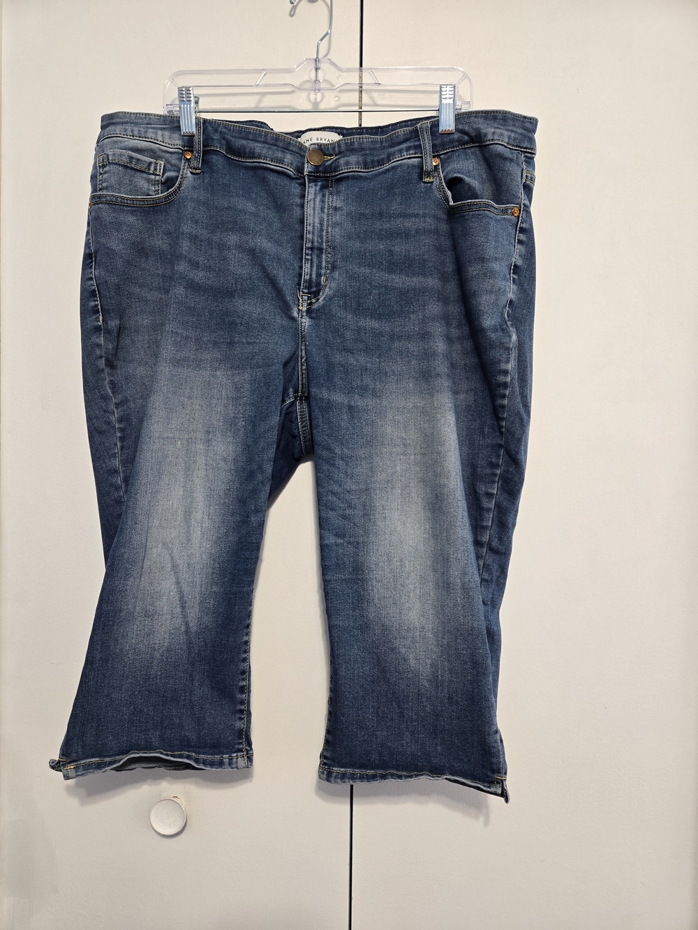 Lane Bryant Flex Magic Waistband Skinny Pedal Jeans 22 Plus Size